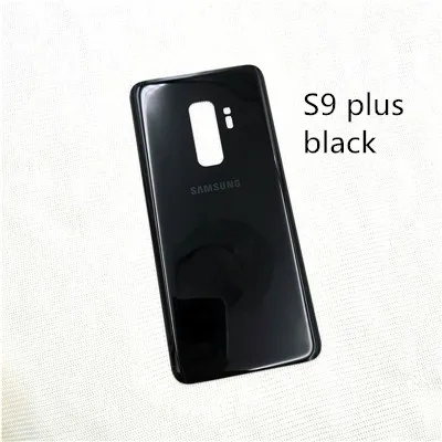 s9 plus black Samsung Galaxy s9 plus 3D стеклянный чехол для задней батареи samsung s9plus чехол для задней крышки корпуса Замена и клейкая наклейка - Цвет: s9 plus black