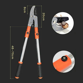

Sturdy And Durable SK5 Steel PVC Plastic Telescopic Pruners Garden Branch Cutters