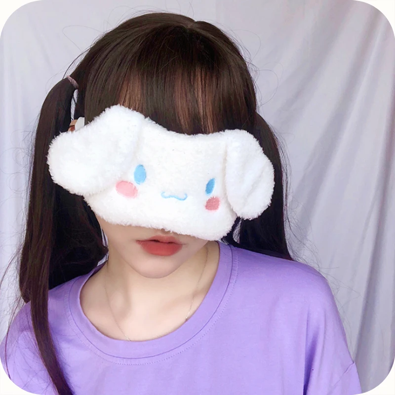 Игрушек! Милые плюшевые игрушки прекрасный мультфильм Cinnamoroll белая собака сладкий тени для век мягкая маска для девочек День рождения Рождественский подарок 1 шт