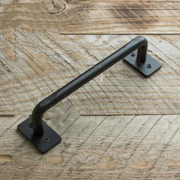 

New Furniture Barn Wooden Door Kitchen Handles for Drawer Closet Cupboard Shoe Cabinet Knob Bedroom Wardrobe Black Pens and Pull