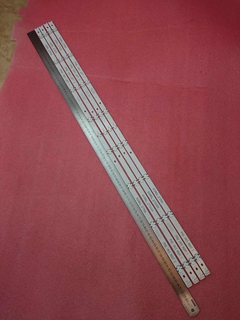 Новинка; 10 шт./набор = 80 шт. светодиодный полосы для LG 49LH570V 49LF5100 49LJ5100 49LH590V 49LH570V UE49K6300AK 6916L-2709A 2710A 6916L-2711A 2712A