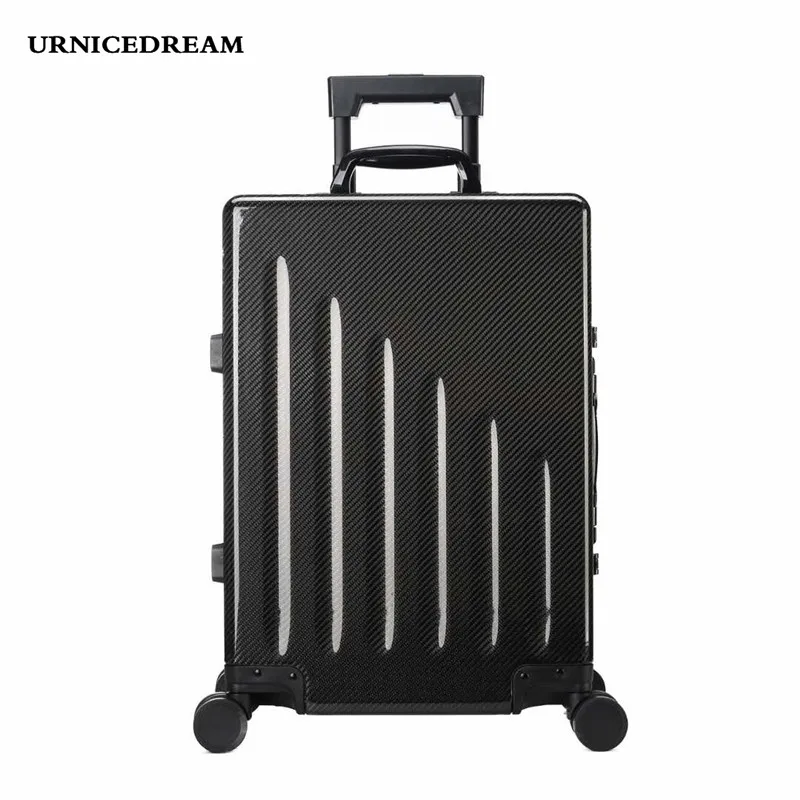 

URNICEDREAM manual system XOS90 Business style carbon fiber Draw bar box For Car Customized