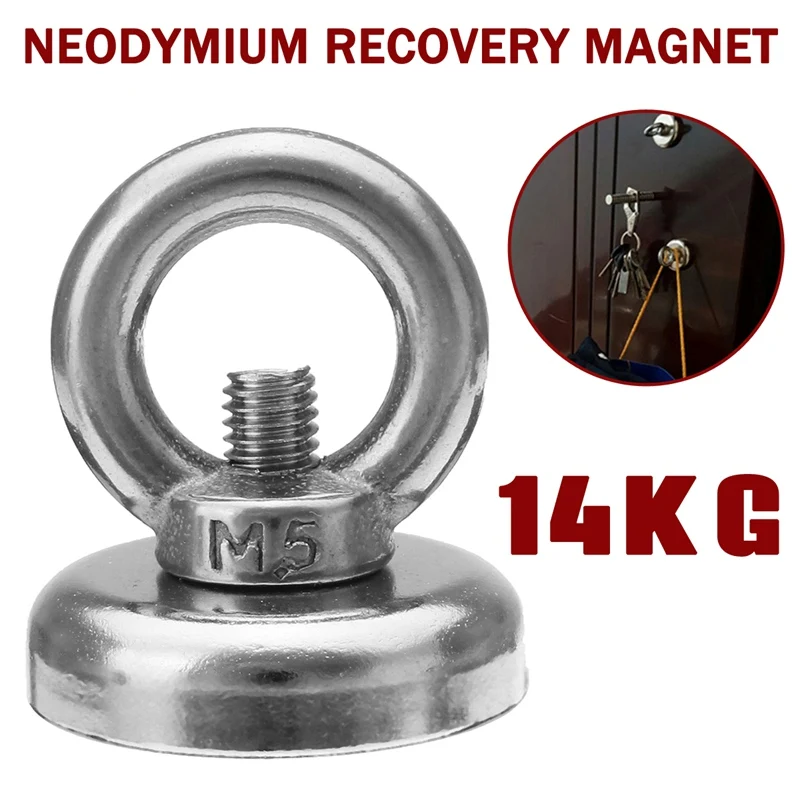 

30x25mm 14kg Strong Salvage Neodymium Magnet Deap Sea Fishing Magnet Recovery Retrieving Treasure Hunting Magnetic