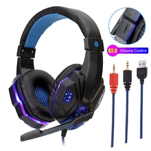 IXUR – casque de Gaming professionnel avec lumière Led, pour ordinateur PS4 PS5, 21, casque de jeu, basses stéréo, PC, filaire, avec micro