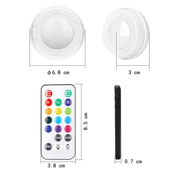 

New LED smart pat light remote control sensor light colorful night light cabinet light home intelligent corridor