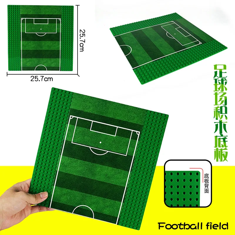

32x Bricks Plate 25.7cm Basketball Football Basket Part Accessories MOC Football Court Model Building Blocks Brick Kits Toys