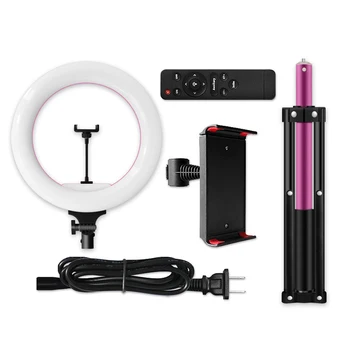 

32cm/12inch LED Ring Light Fill-in Lamp 3500K-5600K Dimmable with Remote Control for YouTube Video Recording Live Streaming