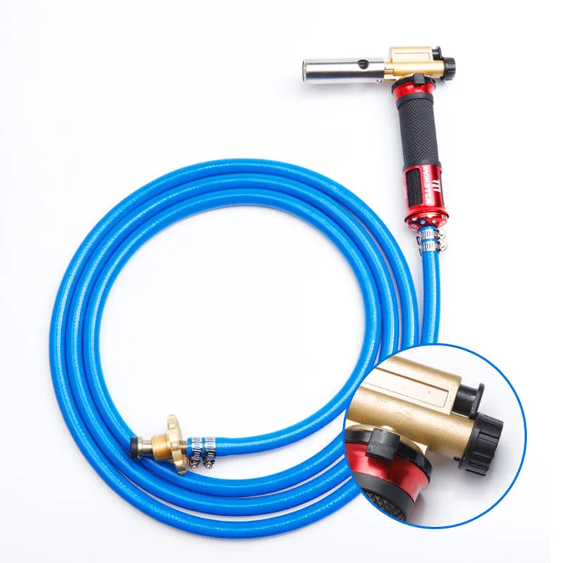 Liquefied Propane Gas Electronic Ignition Welding Gun Torch Machine Equipment with 2.5M Hose for Soldering Weld Cooking Heating