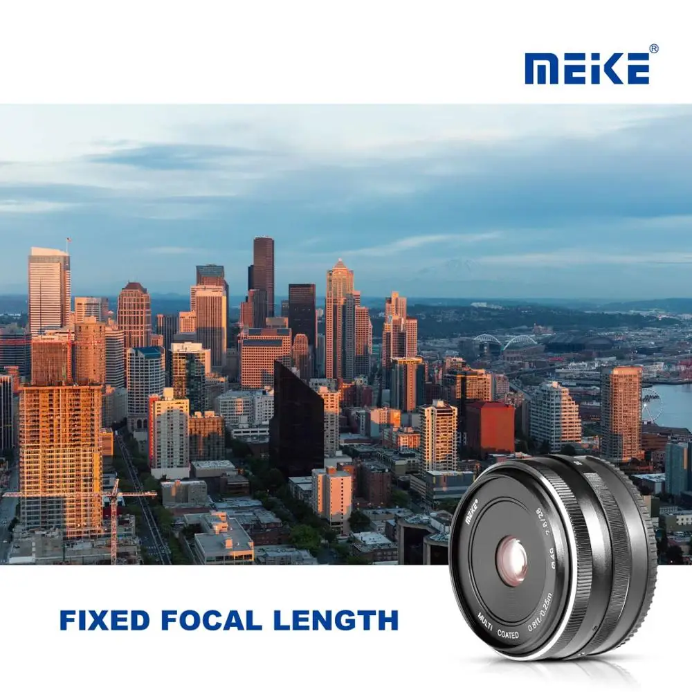 Meike 28mm f2.8 Manual Focus Fixed Lens for Sony E