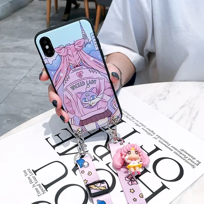 As shown in Redmi note 8 милый 3D Сейлор Мун чехол для телефона Xiaomi 9 9se 8se redmi note 4/5/6/7/7 pro/Max/mix 3 мультяшная задняя крышка - Цвет: As shown in