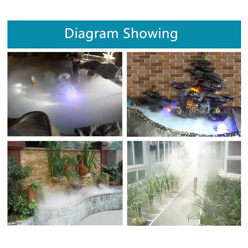 Ultrasonic Atomizer Accessories 5pcs 16mm 2.4Mhz Mist Maker Fogger Transducer Oscillating Blade Piezoelectric Ceramic Air Humidifier