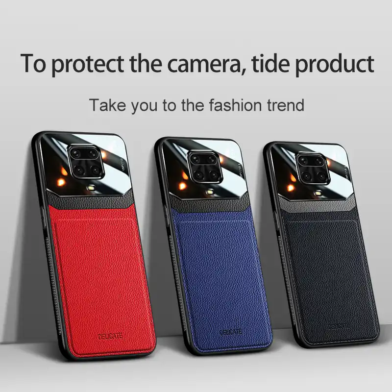 Роскошный кожаный глянцевый мягкий чехол для Xiaomi Redmi 9 9A Note 9S Pro чехлы