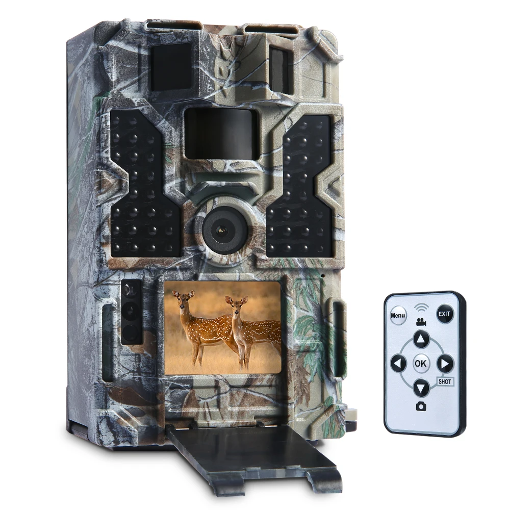 

20M 1080P 30fps Hunting Camera with 32pcs 850NM IR LEDs Night Vision, 0.2s Trigger Time,Time Lapse, 20m Range,2.0" LCD Screen