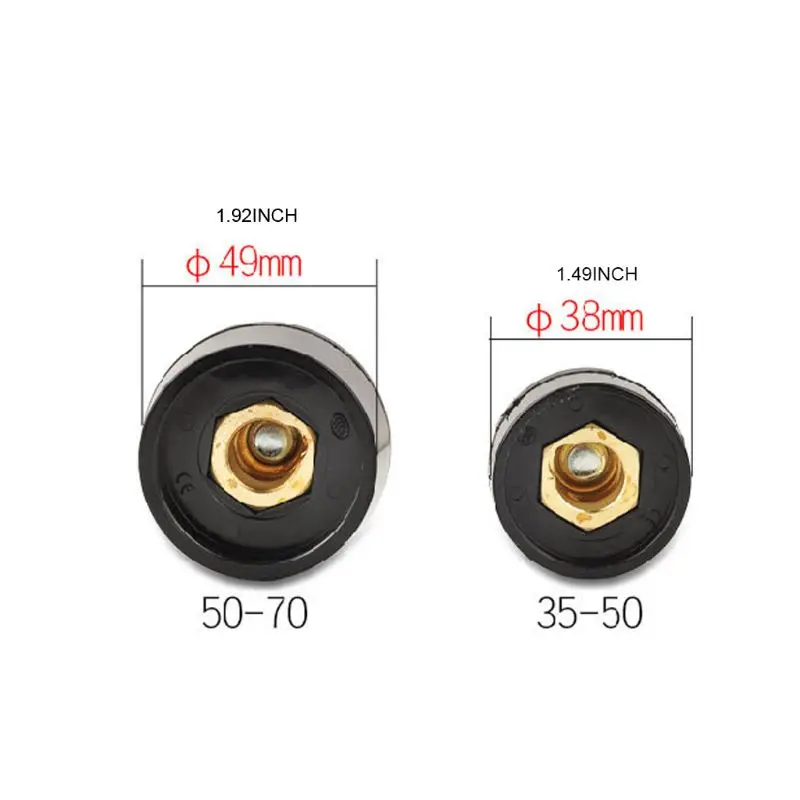 ЕС сварочный аппарат быстрый монтаж Мужской кабель Разъем DKJ 35-50 50-70