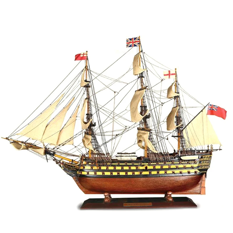 43" Wooden Pirate Model Ship Sailing Boat DIY Kit Decoration Hobby Toy Gift US 