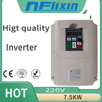 

Frequency Converter VFD 0-400HZ Inverter 7.5KW Single phase 220v Input and three-phase Output for CNC motor