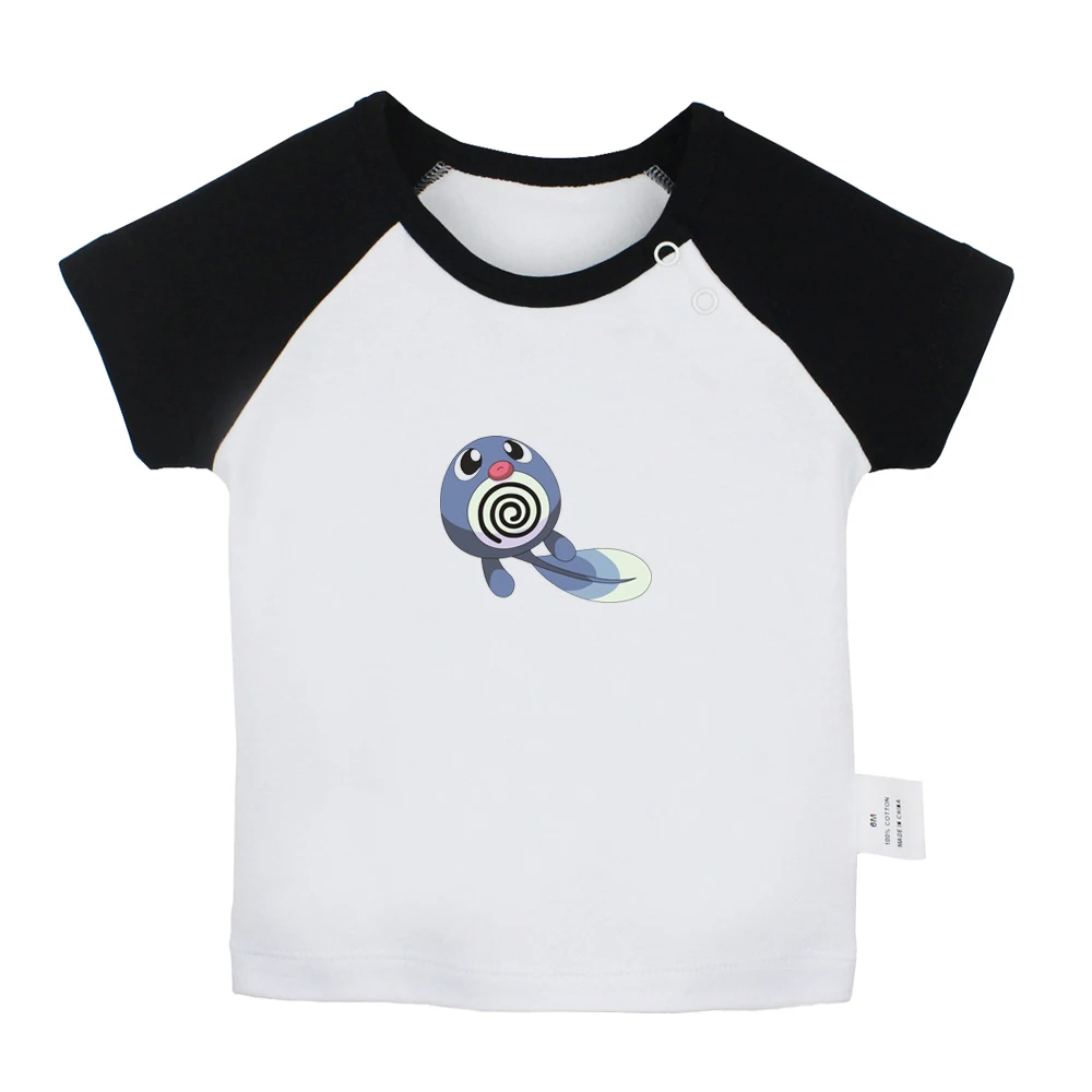Милые футболки Pokemon Dratini Gyarados Lapras Poliwag для новорожденных, цветные футболки с короткими рукавами для малышей - Цвет: JbBabyYCB963D