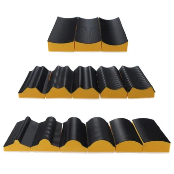 

16pcs/set Tool Base Abrasive Sandpaper Sanding Block Special Shape Pad Grinding Sponge Practical Durable Groove Hand Polish