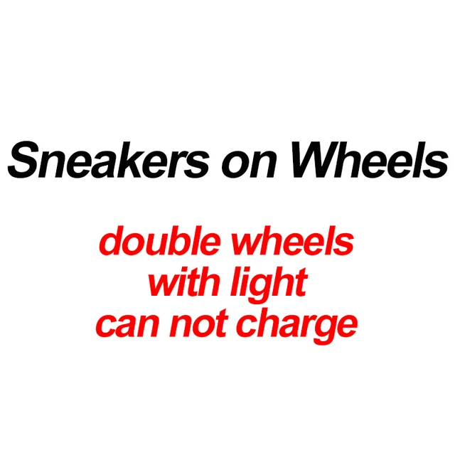 US $16.00 Sneakers on Wheels (double wheels with light can not charge) / link 2