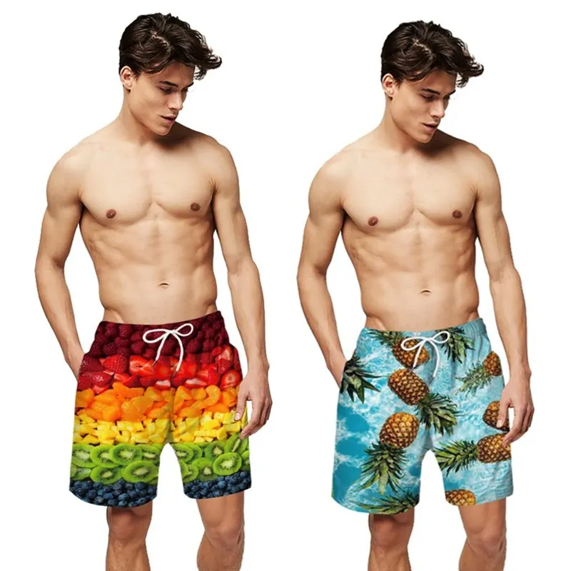 Mens Swimming Shorts Swimwear Trunks Plus Size Swimsuit Beach Wear Short Pants Boardshorts sunga Swim Surf / Home Casual | Спорт и