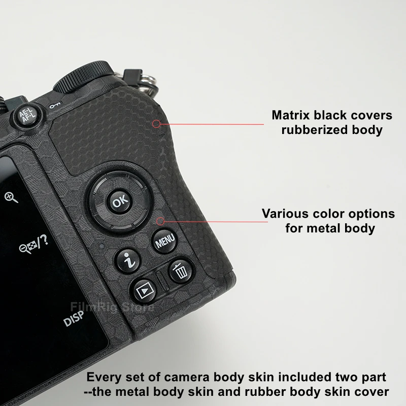 Z50 capa skins câmera anti-risco pele para