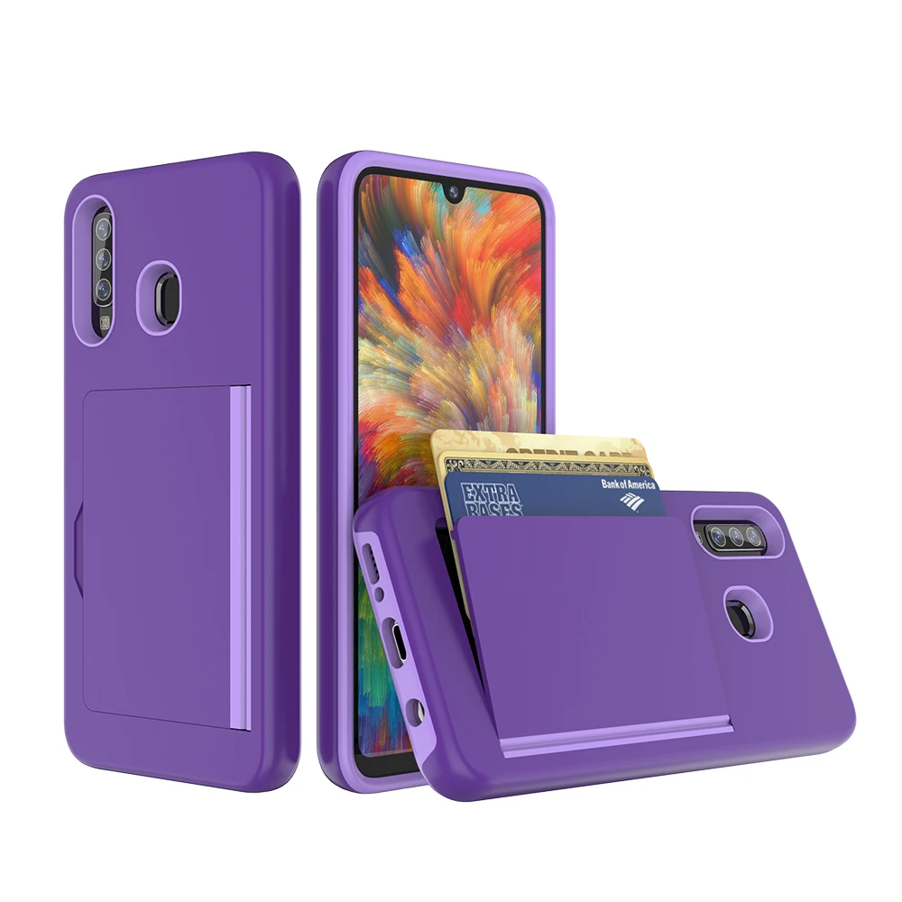 Per Samsung Galaxy A50 S10 Custodia Sm-A505Fn/Ds Candy Color Armatura Biglietto Da Visita Slot Cover Per Samsung A50 6.4 "A505Fm Coque Funda
