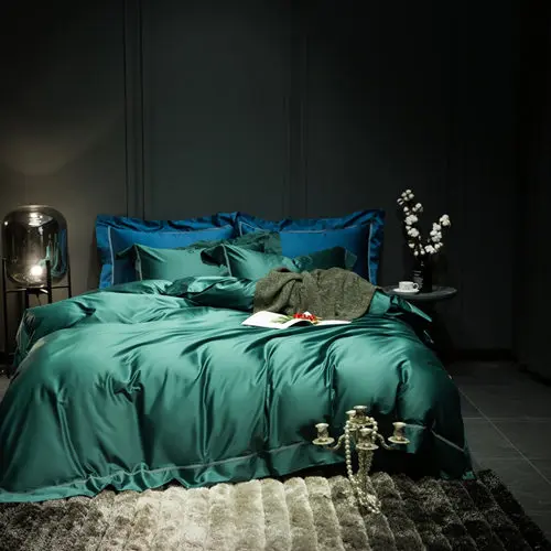 1200TC Египетский хлопок аристократический Фиолетовый Комплект постельного белья пододеяльник набор наволочка одеяло постельное белье - Цвет: 8