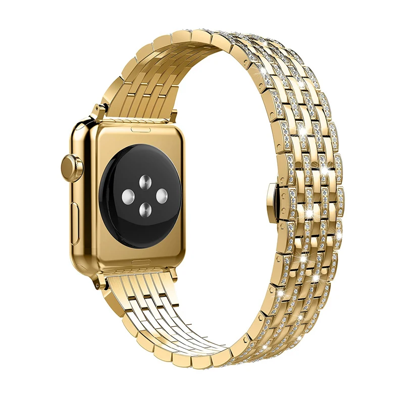 Почетный бриллиантовый ремешок для Apple watch 5/4/3/2/1 браслет apple 40 мм 38 42 44 из
