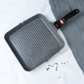 

FISSMAN Grill Pan with Marble Coating No Oil-smoke Use for Gas Induction Cooker