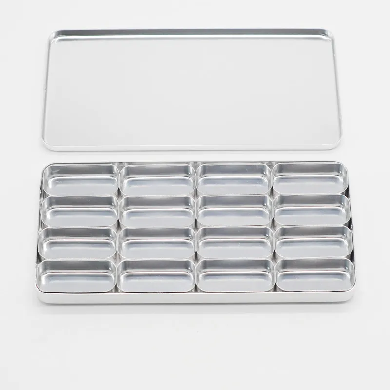 1Set 16Holes Silver Стоматология клиника Bur держатель Блок стерилизатор чехол для дезинфекции Endo коробка стойка 1 шт - Цвет: 1Set 16Holes Silver