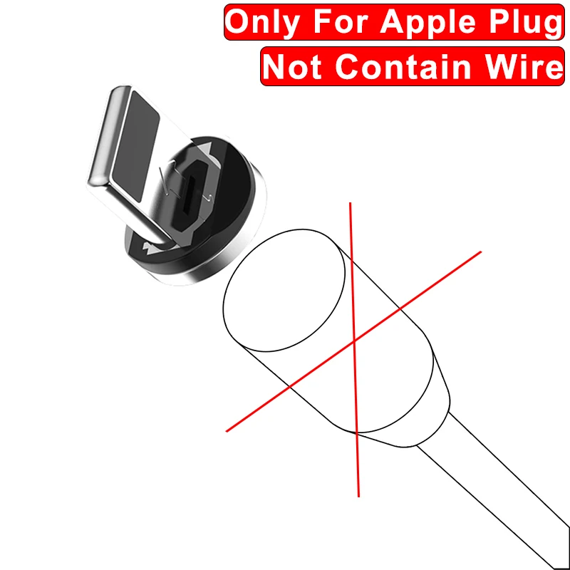 Для Android iPhone huawei 360 ° вращающийся круглый Прочный Магнитный светодиодный кабель Micro USB type C для быстрой зарядки нейлоновый плетеный провод для зарядки