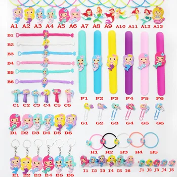 

wholesale 100pcs fashion jewelry mermaid silicone wristband rubber bangle clap Party Gift bracelet Christmas presents