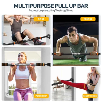 Pull Up Bar Horizontal Portable Multifunctional Indoor Wall Adjustable Exercise Workout 4