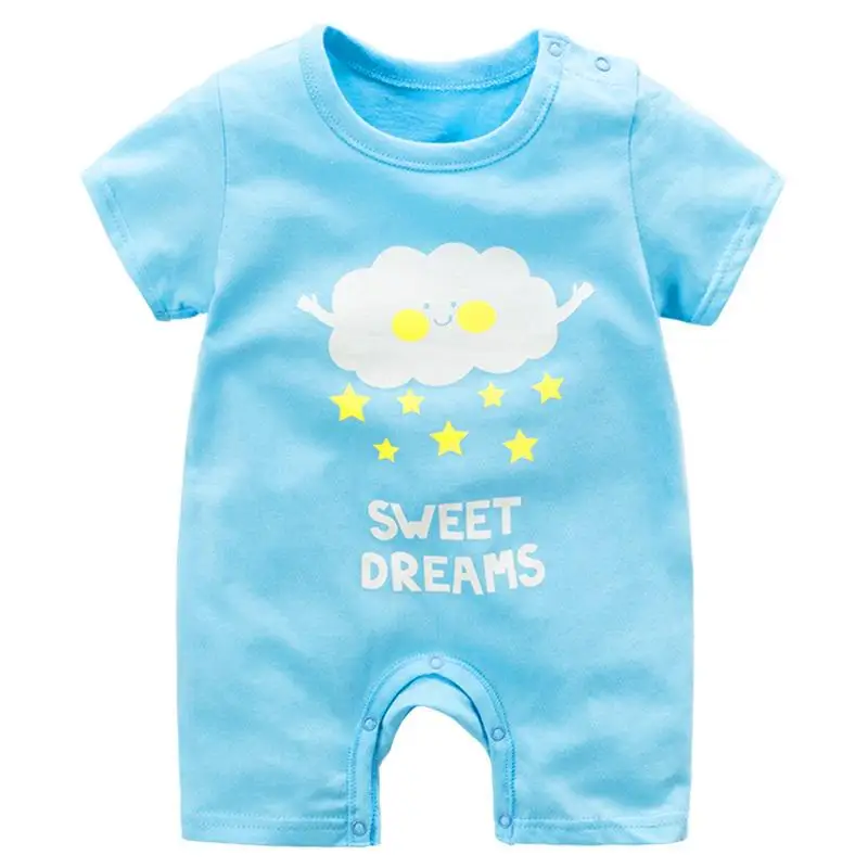 Комбинезон для маленьких девочек; Летний комбинезон для маленьких мальчиков с желтой уткой; хлопковая одежда для новорожденных; Детский костюм; Одежда для новорожденных девочек - Цвет: yun