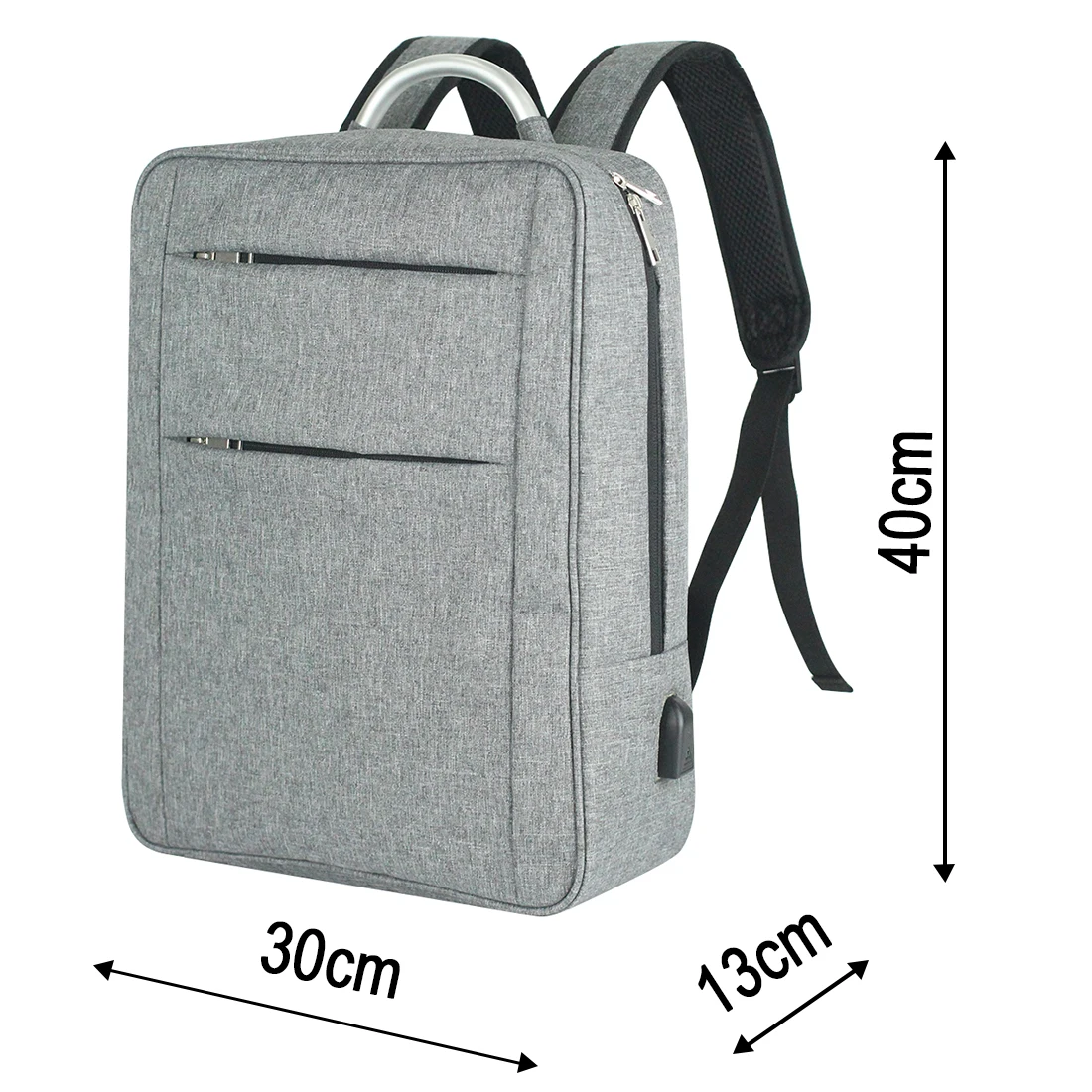 Funnyy Doror Multifunctional Laptop Bag Portable One Shoulder Shockproof Backpack Black