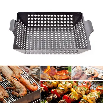 

Barbecue Tray BBQ Grilling Pans Enamel Baking Dish Vegetable Baked Potato Plate BV789