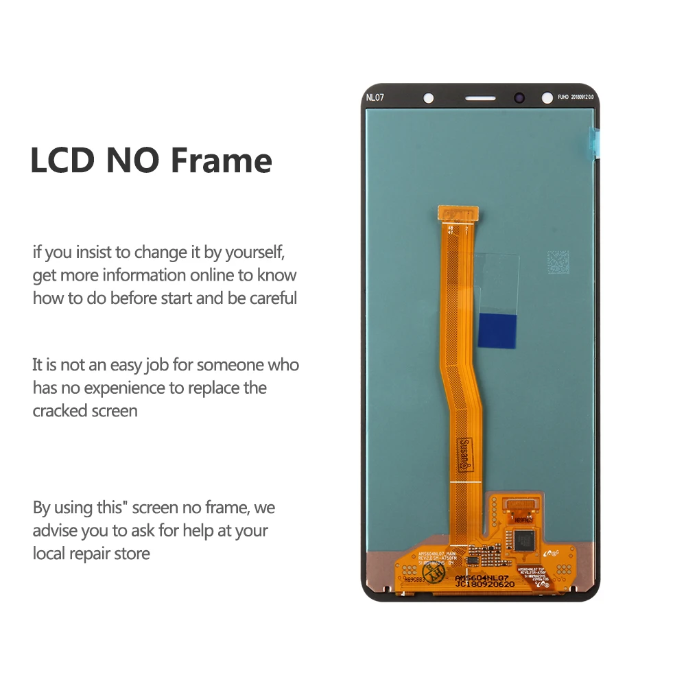 Оригинальный Super AMOLED для 6 0 &quotSamsung Galaxy A7 2018 ЖК дисплей + сенсорный экран Сенсорная