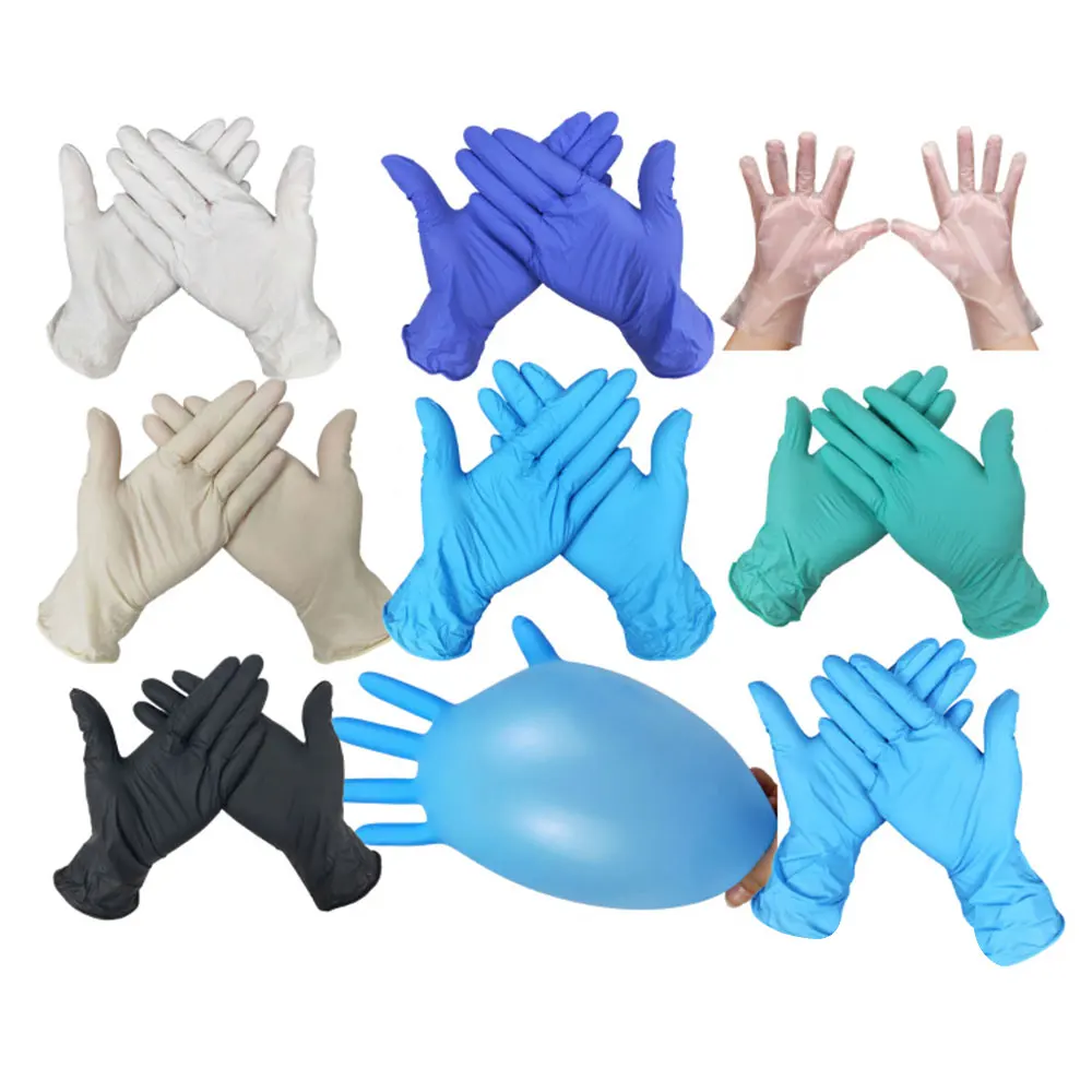 

Disposable Gloves100pcs Household Cleaning Washing Gloves Nitrile Laboratory Nail Art Anti-Static Gloves Work Garden Gloves
