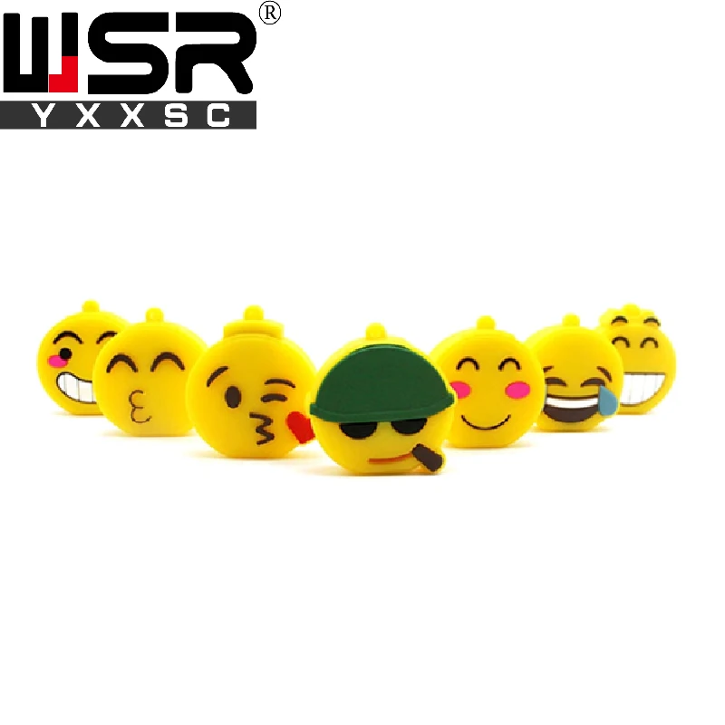 Cute expression model usb2.0 pen drive 8gb high speed memory stick 16gb  32gb high speed real capacity  64gb 128gb free delivery