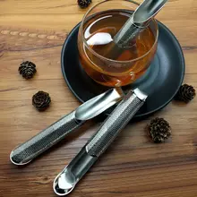 Креативный дизайн труб из нержавеющей стали, ситечко для чая, инструмент, металлический фильтр для заварки чая, чайная посуда, фильтр для фильтрации экрана, вешалка