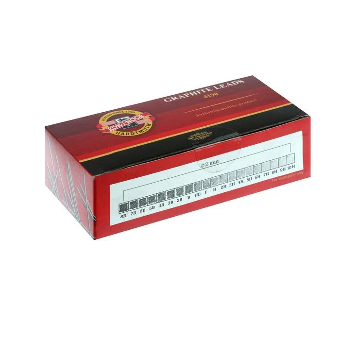 Fils pour crayons à collet, 2.0mm, koh-i-noor, 4190 4B, 12 pièces., En cas ► Photo 2/5
