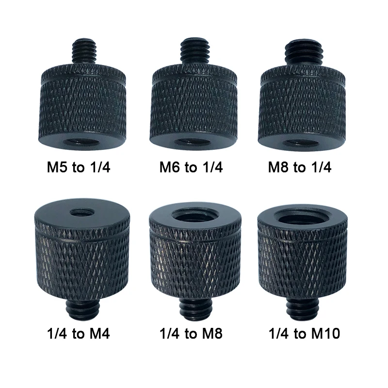 Camera Screw 1/4 to M4 M5 M6 M8 M10 M12 Conversion Screw Projector Bracket Adapter Photography Accessories for Dslr Tripod