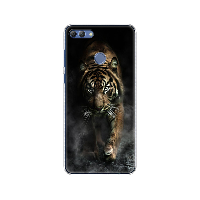 Huawei P Smart 2018  phone case protective 7S soft tpu silicone back cover 360 full protection printed transparent coating