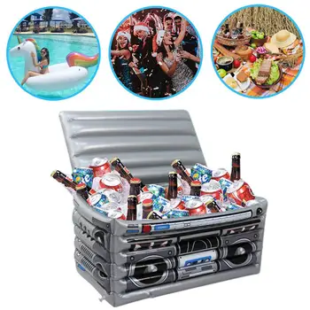 

Portable Large Inflatable Ice Bucket With Lid Space Saving Cube Maker Tools For Kitchen Pool Barbecue Party Barware Floating PVC