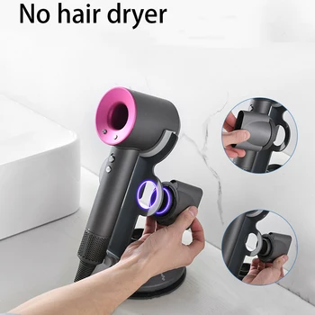

Home Bathroom Non-Slip Lacquered Surface Corrosion Resistant Magnetic Stand Hair Dryer Holder Modern Barber Shop Hotel For Dyson