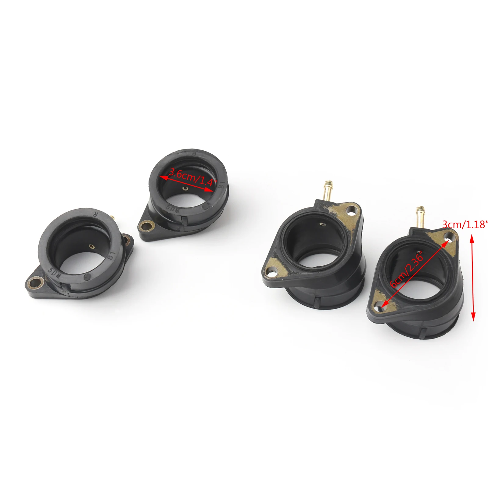 Areyourshop для Yamaha FZS600 FAZER 600 1998-2003 Впускной карбюратор интерфейс клей воздушный шарнир 5DM-13586-01 4 шт