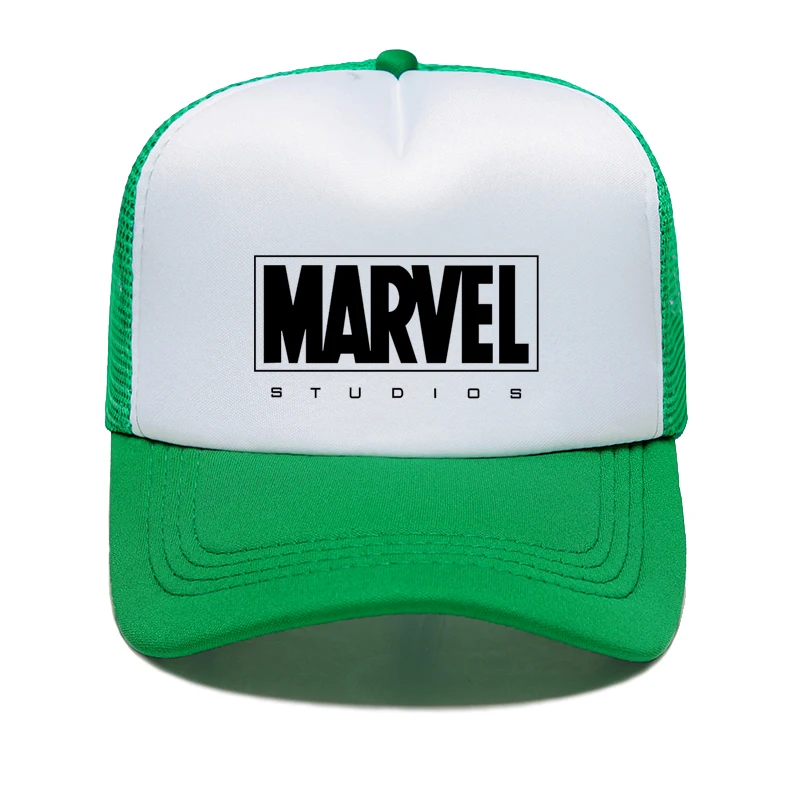 color3 Бейсбольная кепка с надписью MARVEL s, Регулируемая Кепка для отдыха, Кепка с сеткой, модная мужская и женская кепка с сеткой - Цвет: color3