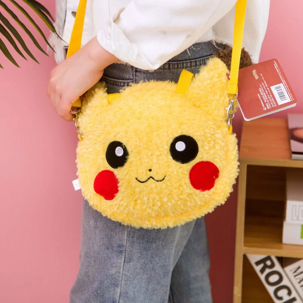 Takara Tomy Pokemon Pikauchu рюкзак плюшевая кавайная Игрушка Аниме Сумка через плечо мягкая сумка подарки для подруги подарок