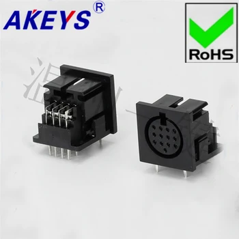 

10PCS DS-13-04 Square SD Large terminal connector generous 13-core 15-pin socket 13PIN needle DIN Master