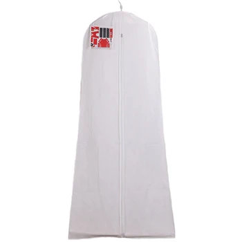 

White 180CM Women’s Dress and Gown Large Travel Garment Storage Bags With ID Window Wedding Dress Garment Protection Covers Bags